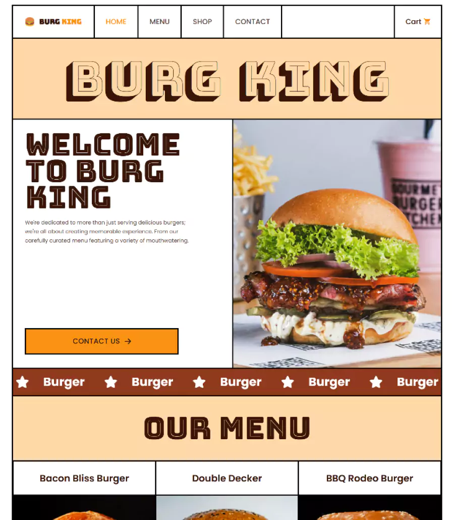 Burg-King - Burger Template